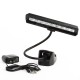 Black Flexible 9 LED Clip-On Orchestra Music Stand LED W/ Adapter Lamp Light