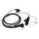 2-Wire Security Surveillance Kit Headset Earpiece Motorola Radio CP-150 CP-200