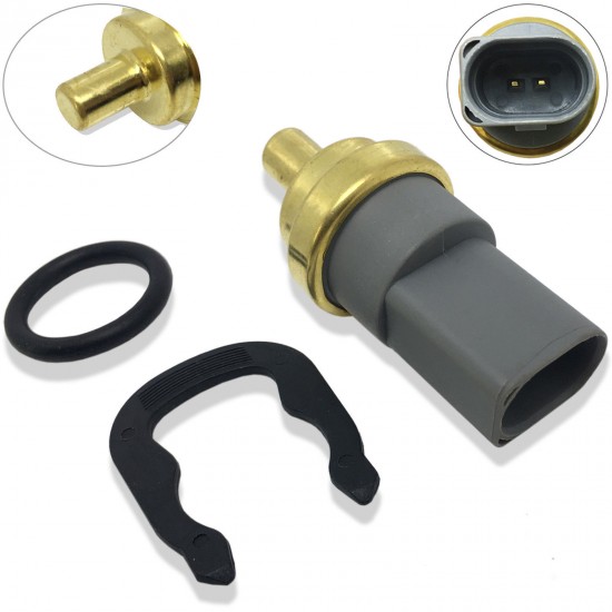 New Coolant Temperature Sensor Water Temp Switch w Clip O-Ring For VW 06A919501A