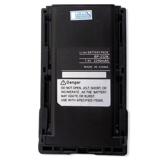 New BP-232N BP-232 2200mAh 7.4V Battery For ICOM IC-F3061, IC-F3061T, IC-F3061S