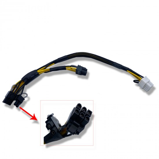 For Dell R720 GPU 9H6FV Riser to GPGPU 09H6FV Tablet Power Cable Replacement