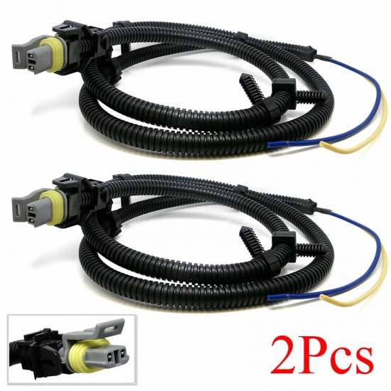 US 2 x ABS Wheel Speed Sensor Wire Harness For Cadillac CTS, STS,XLR,SRX,DeVille