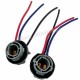 2X 1157 2057 2357 Socket Adapter Harness Wiring For Turn Signal Light Bulb