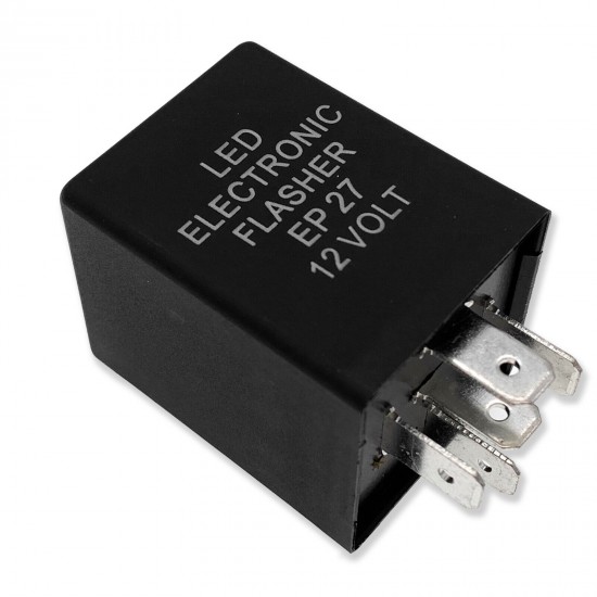 12V 5-Pin LED Flasher Relay Fits for EP27 FL27 LED Turn Signal Lamps Hyper Flash