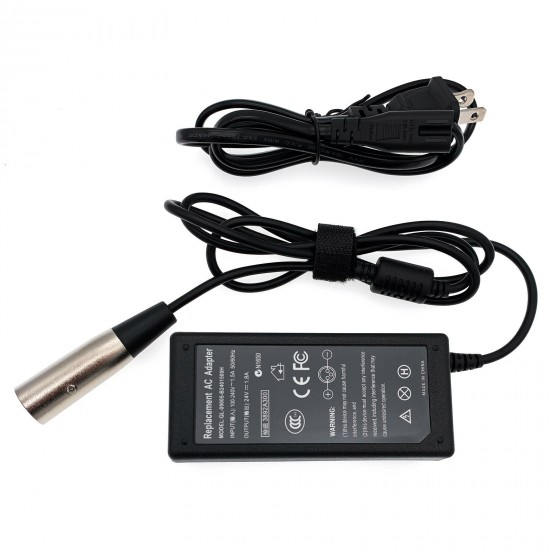 24V New Electric Scooter Battery Charger for Go-Go Elite Traveller Plus HD US