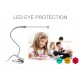US Flexible USB Clip-on Table Lamp LED Clamp Reading/Study/Bed/Laptop/Desk Light