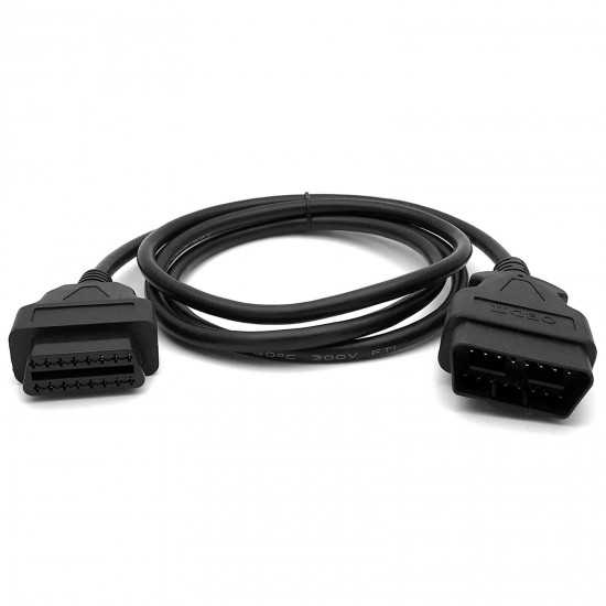 New 16 Pin Male to Female OBDII OBD2 Extension Cable Auto Diagnostic Extender