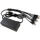8-to-1 Power Cable Splitter AC Adapter For Samsung SDR-C75300 SDR-C75300N 16 Ch