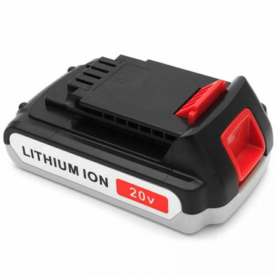 2pcs 20V 1.5AH Lithium-Ion Battery for Black & Decker 20 Volt LB20 LBX20 LBXR20