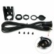 Car Dashboard Flush Mount Panel USB+ 3.5mm 1/8 AUX Extension Lead Cable Kit