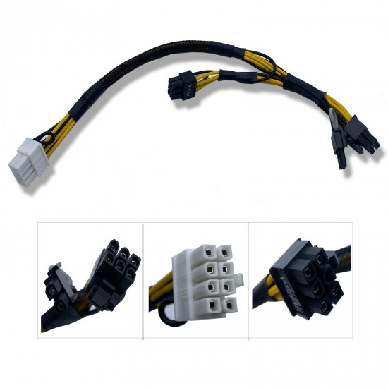 2X For Dell R720 GPU 9H6FV Riser to GPGPU 09H6FV Tablet Power Cable Server Parts