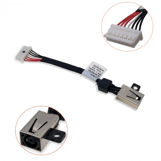 For Dell XPS 15 9570 P56F002 Laptop 64TM0 AC DC Power Jack Charging Port Cable