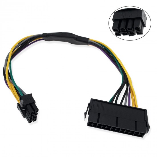 24 Pin to 8 Pin ATX PSU Power Supply Adapter Cable ForDELL 9020 7040 T1700 T3620