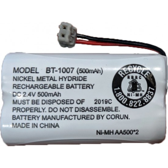 Battery For Uniden BT-1007 BBTY0651101 500mAh 2.4V Rechargeable Phone