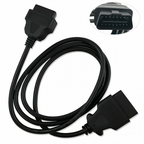 USA ELM327 OBDII OBD2 16pin Male to Female Car Diagnostic Extension Cable