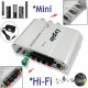 For Car Motorcycle Home 200W Mini Hi-Fi 2.1 Amplifier Booster Radio MP3 Stereo