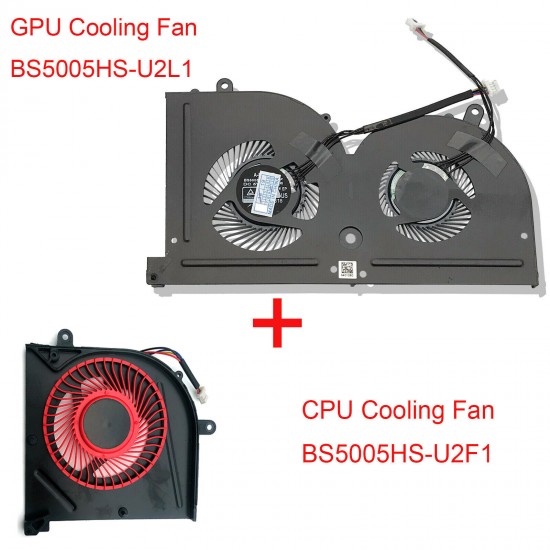 CPU + GPU Cooling Fan for MSI Stealth Pro GS63 GS63VR GS73 GS73VR 6RF 7RF