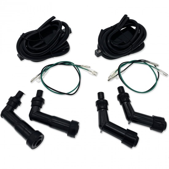 Ignition Coils and NGK Spark Plug Caps Set For Honda CB350F CB400F CB500 CB550