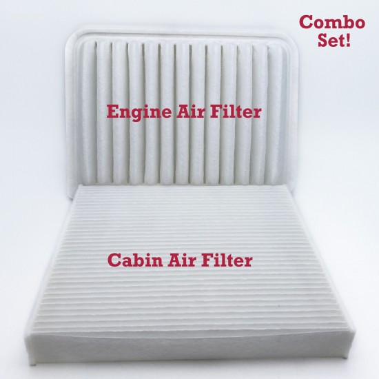 Combo Set Air Filter For Vibe XD Corolla Matrix Yaris AF5655 & 35667C Fast Ship